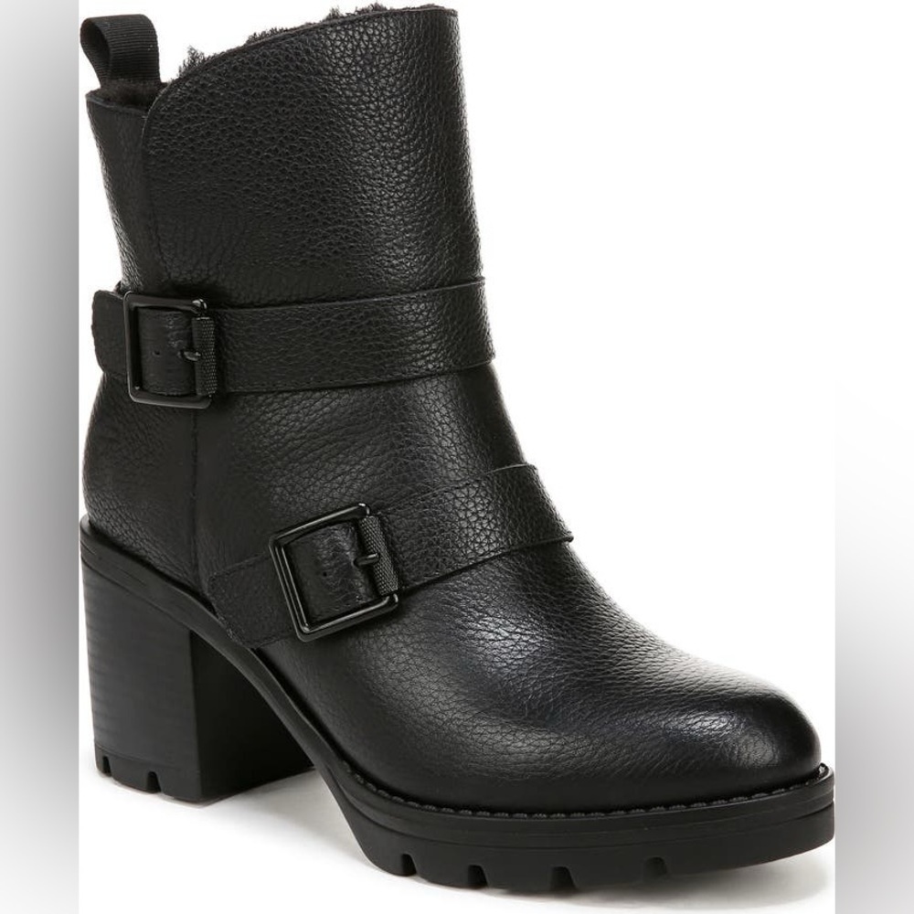 NWT NATURALIZER Verney Water Repellent Faux Fur
Lined Platform Moto Bootie